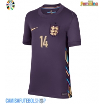Camisa de time de futebol Inglaterra Ezri Konsa #14 Replicas 2º Equipamento Feminina Europeu 2024 Manga Curta